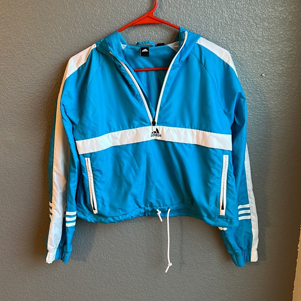 Cropped Half zip Wind breaker